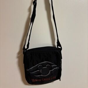 Disney Cruise Line Black Crossbody Bag